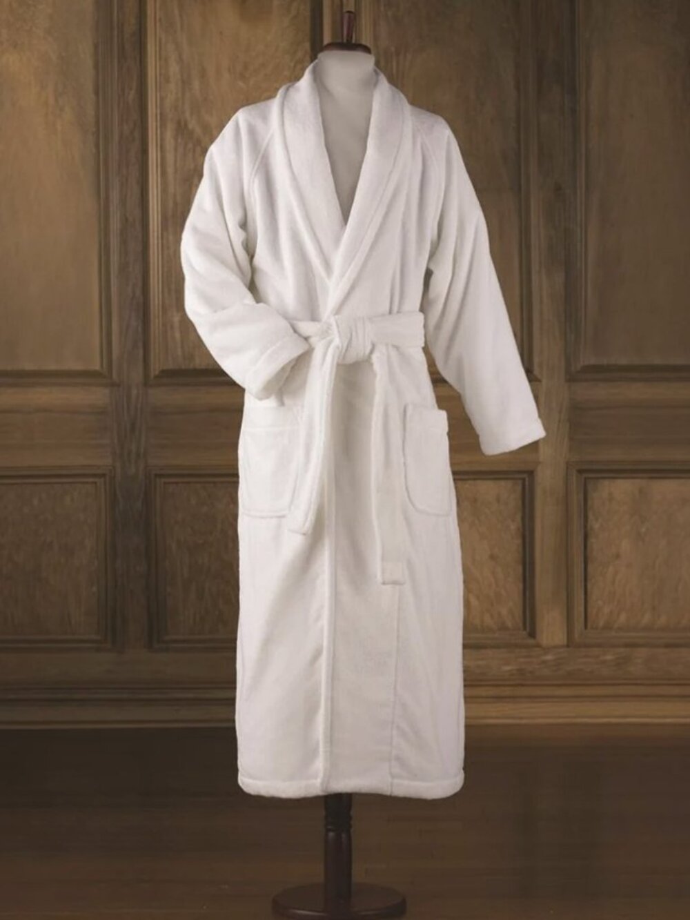 The Hammacher Schlemmer Genuine Turkish Cotton Luxury Bathrobe (White) XXL